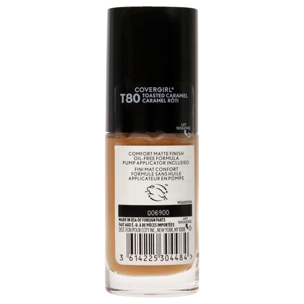 CoverGirl TruBlend Matte Made Liquid Foundation - T80 Toasted Caramel by CoverGirl for Women - 1 oz Foundation