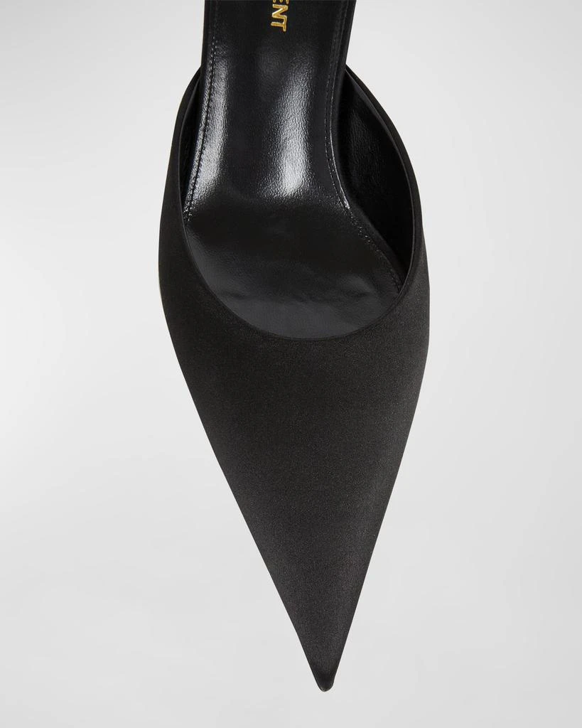 Yves Saint Laurent Barbara Silk Mule Pumps 6