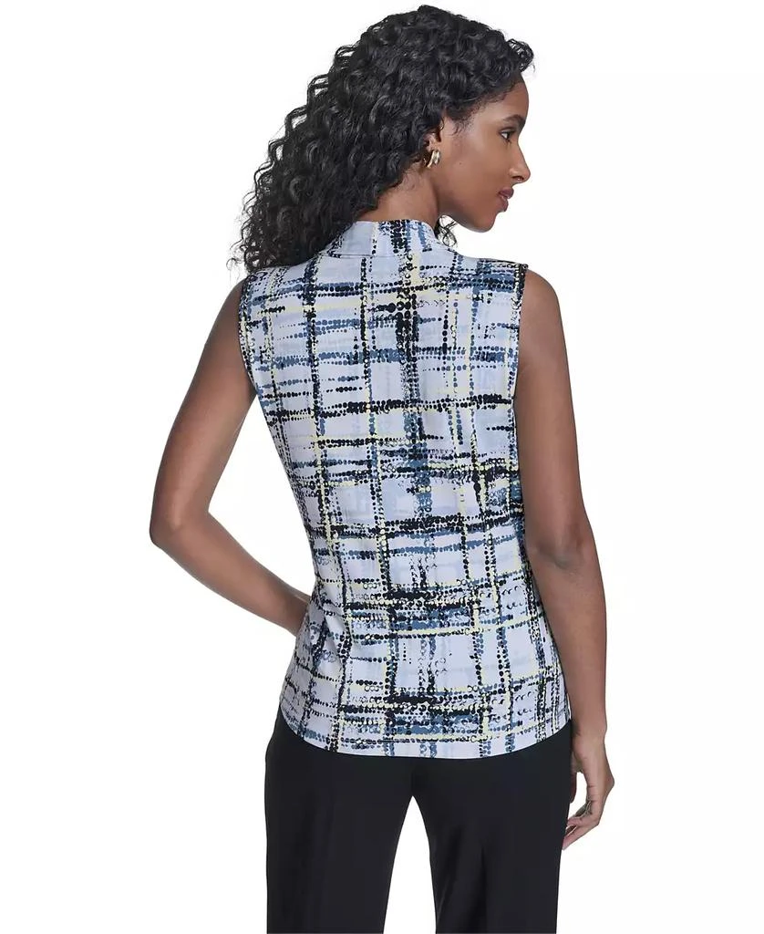 Calvin Klein Petite Printed V-Neck Sleeveless Top 6