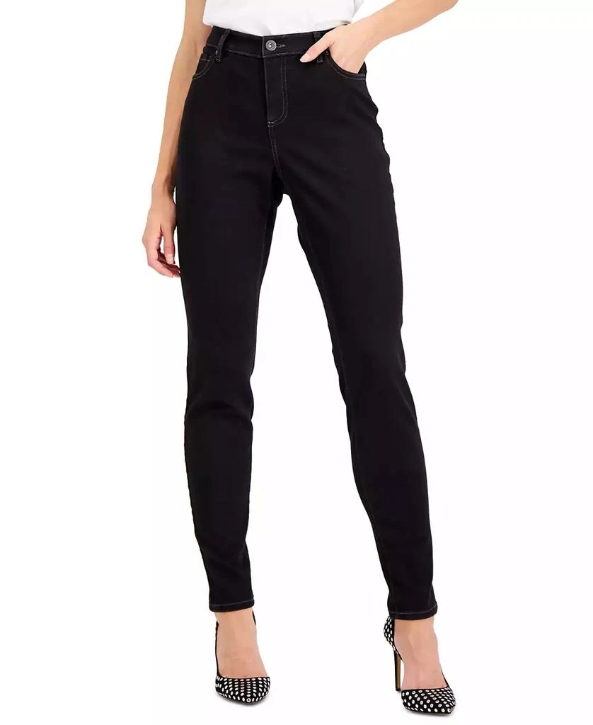 INC International Women's Curvy Mid Rise Skinny Jeans, Created for Macy's 1