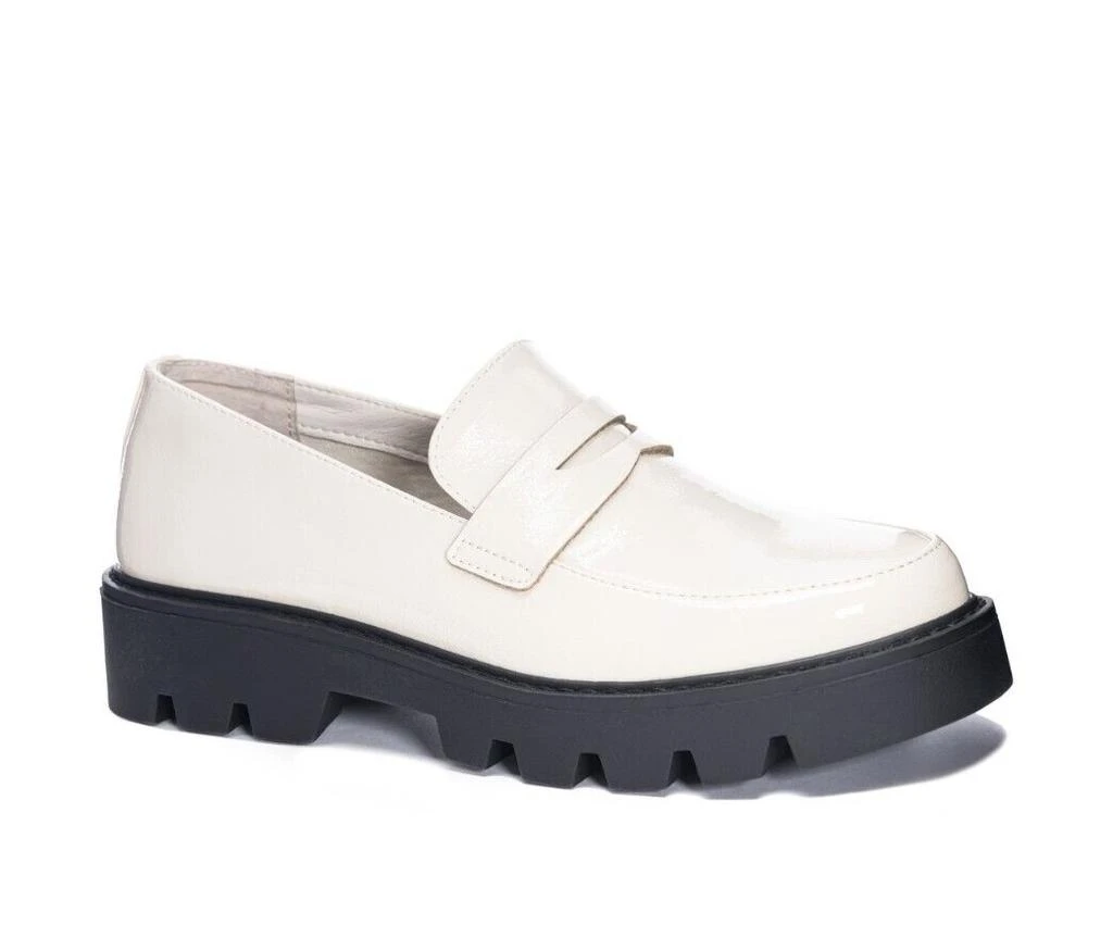 Chinese Laundry Chinese Laundry Playback Loafers Women's US 8 Cream Patent Platform Shoes KHD648 1