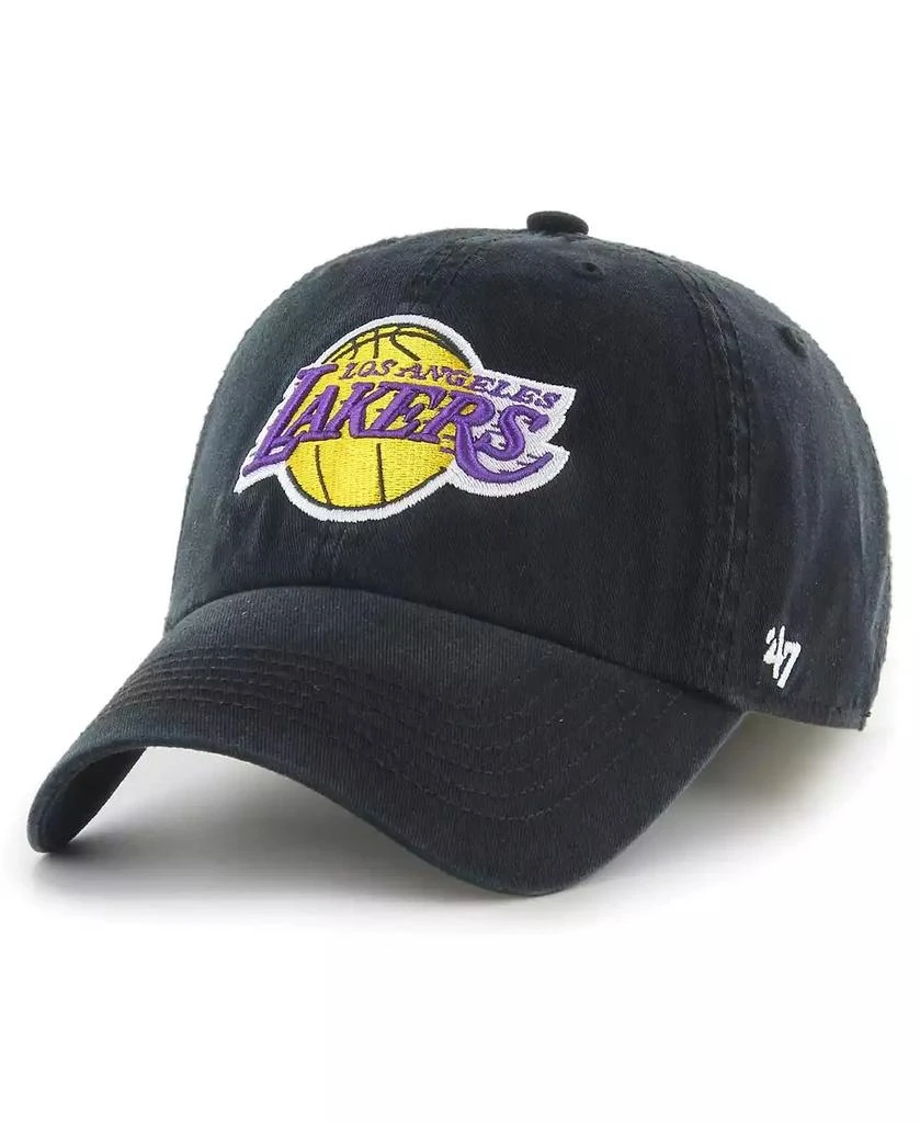 47 Brand Men's Black Los Angeles Lakers Classic Franchise Flex Hat 1