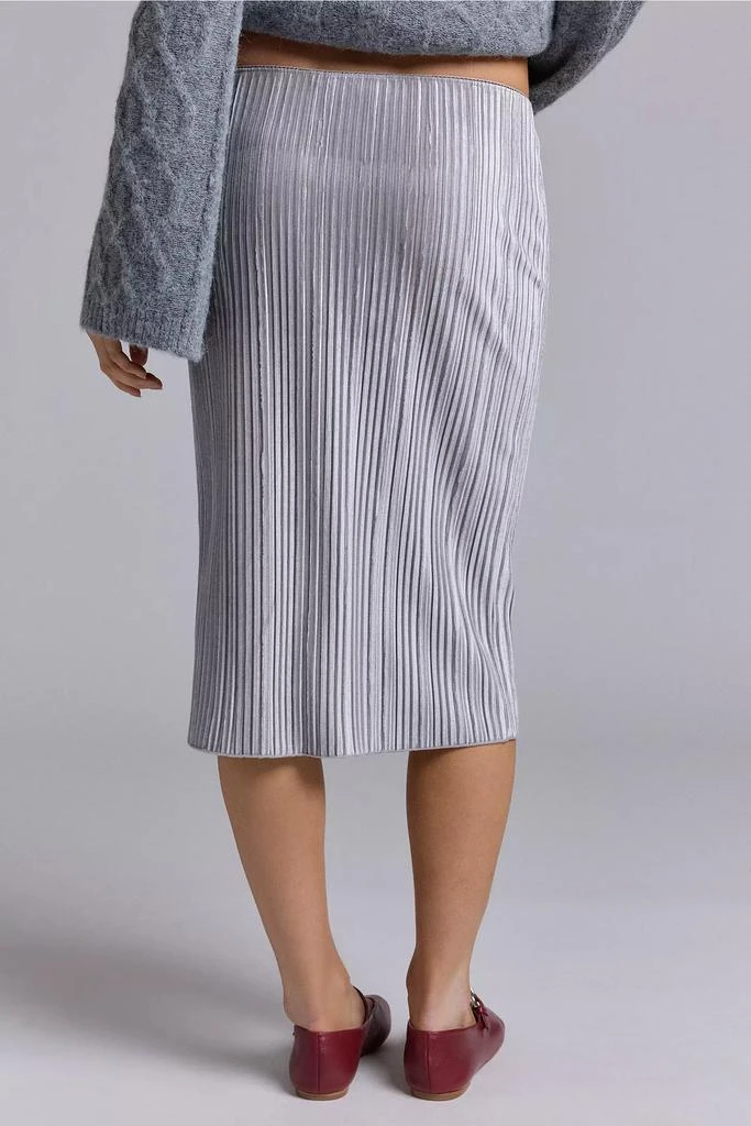 Urban Renewal ReMADE By UO Remnants Shimmer Knee Length Skirt 4