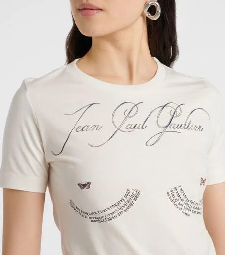 Jean Paul Gaultier Logo printed cotton jersey t-shirt 4