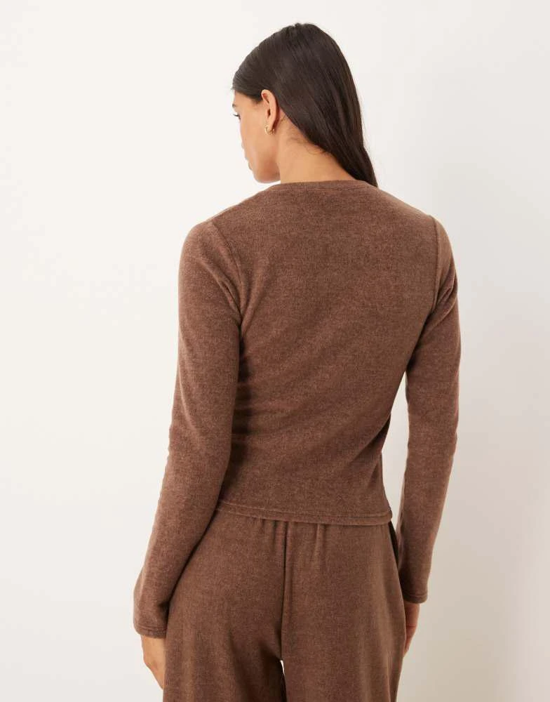 ASOS ASOS DESIGN mix match fleece lightweight fleece cardigan in - Main Image