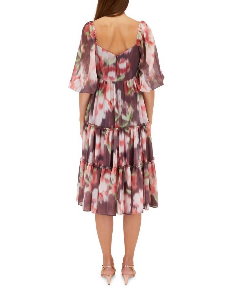 Sachin & Babi Sachin & Babi - Jamie Ikat Floral Print Midi Dress