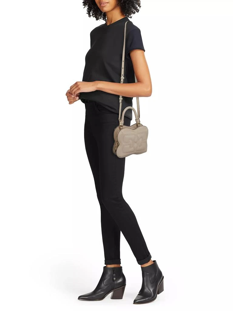 Ganni Small Butterfly Quilted Crossbody Bag 2