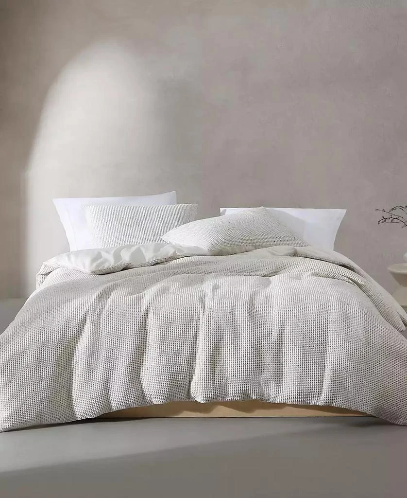Calvin Klein Speckled Waffle 3 Piece Duvet Cover Set 1