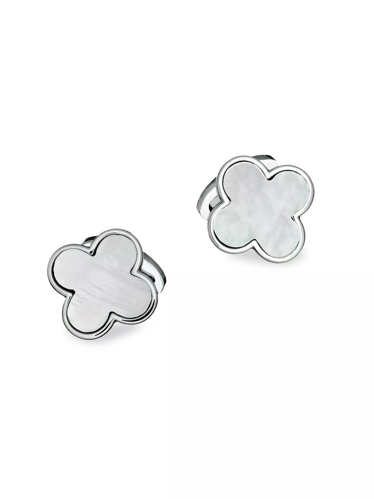Jan Leslie Onyx Clover Cufflinks