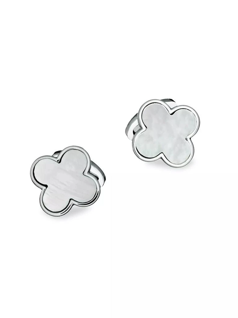 Jan Leslie Onyx Clover Cufflinks 1