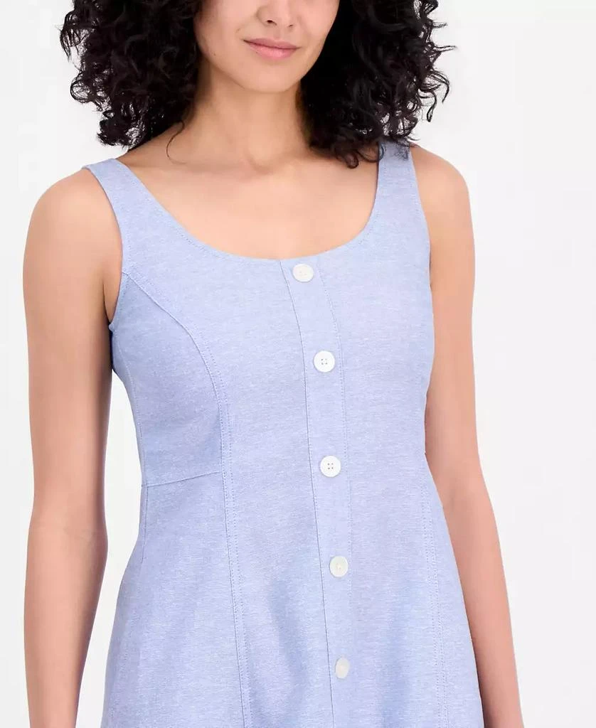 Anne Klein Women's Linen Blend Sleeveless Button-Front A-Line Dress -  Dresses & Skirts - Compare Prices from 6+ Stores - Free Shipping -  BeyondStyle