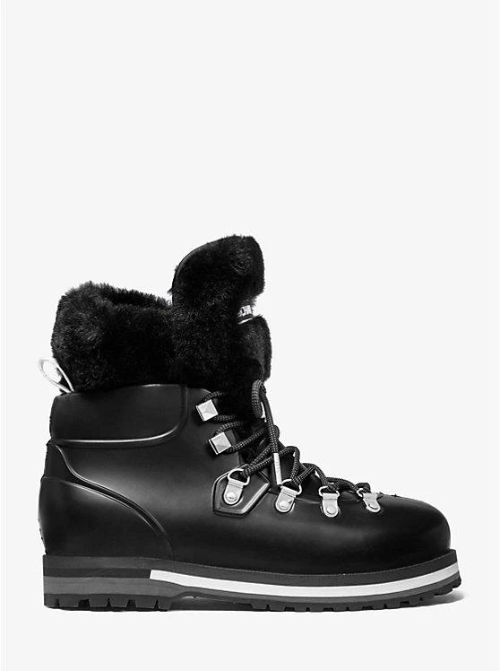Michael Kors Lanis PVC and Faux Fur Rain Boot 2