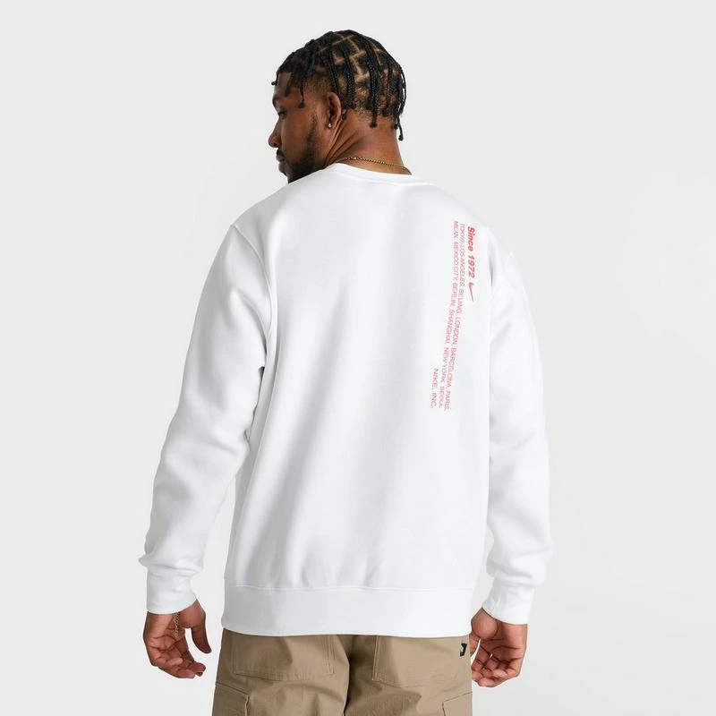 NIKE Men's Nike Sportswear Club International Crewneck Sweatshirt 4