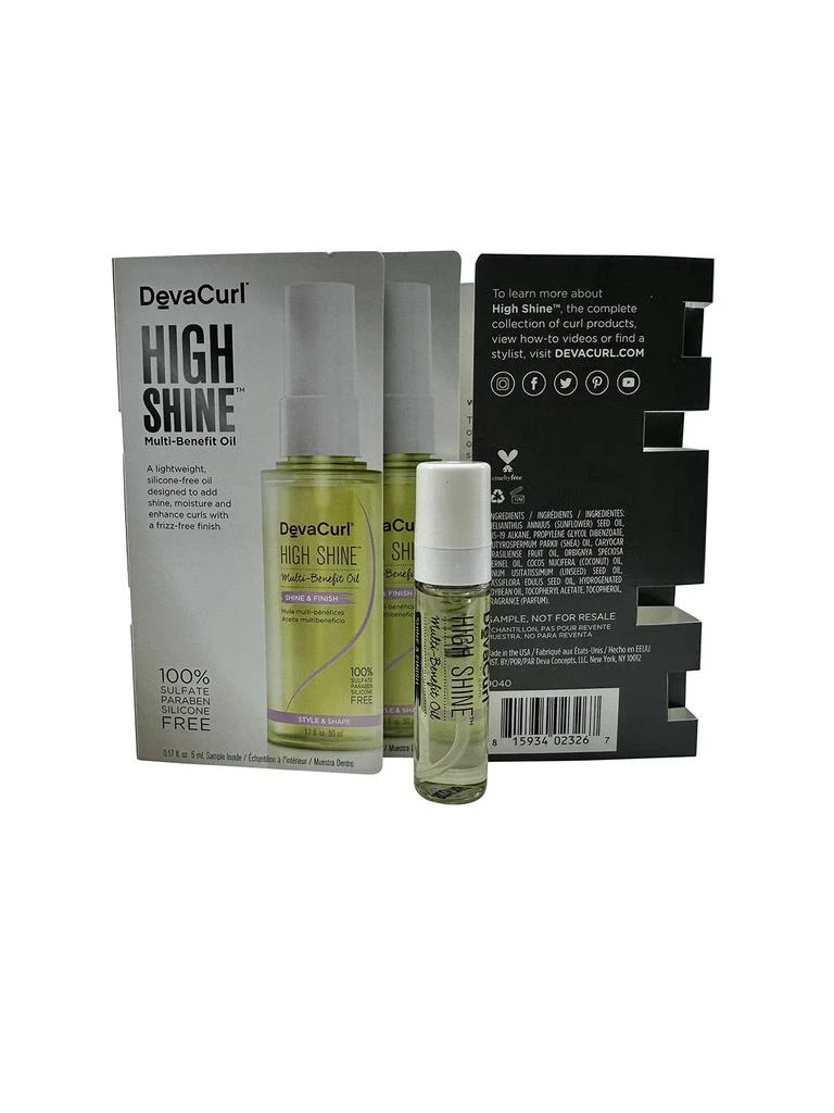 DevaCurl High Shine Multi Benefit Oil 0.17 OZ Set of 3 3