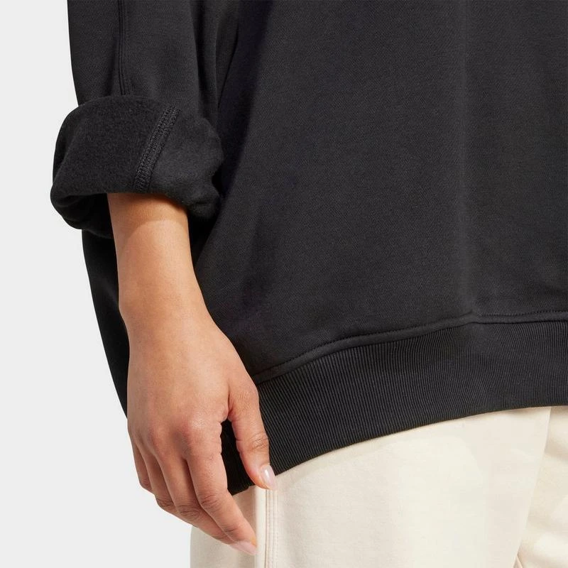 Adidas Women's adidas Originals Essentials Fleece Long Oversized Crewneck Sweatshirt 5