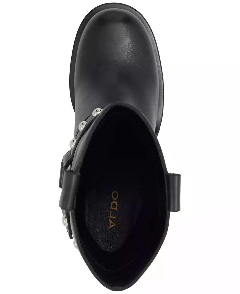ALDO Women's Albai Motorcycle Stud Ankle Booties 4