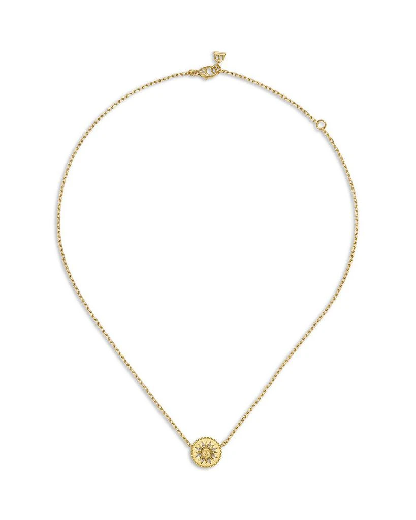 Temple St. Clair 18K Yellow Gold Diamond Orbit Pendant Necklace, 16"-18" 1