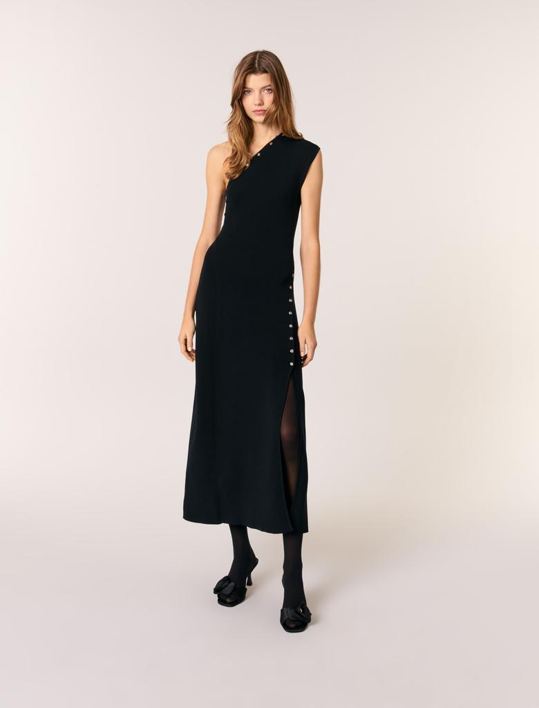 Maje Maje Woman's viscose Asymmetric knit maxi dress for Spring/Summer