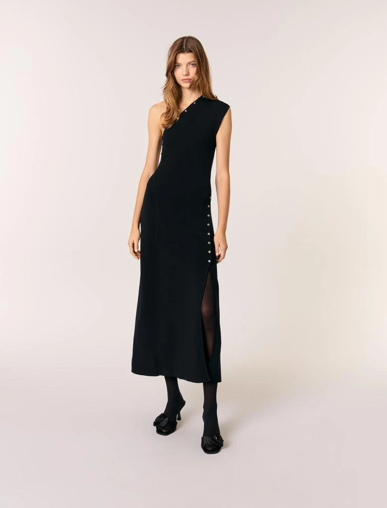 Maje Maje Woman's viscose Asymmetric knit maxi dress for Spring/Summer 1