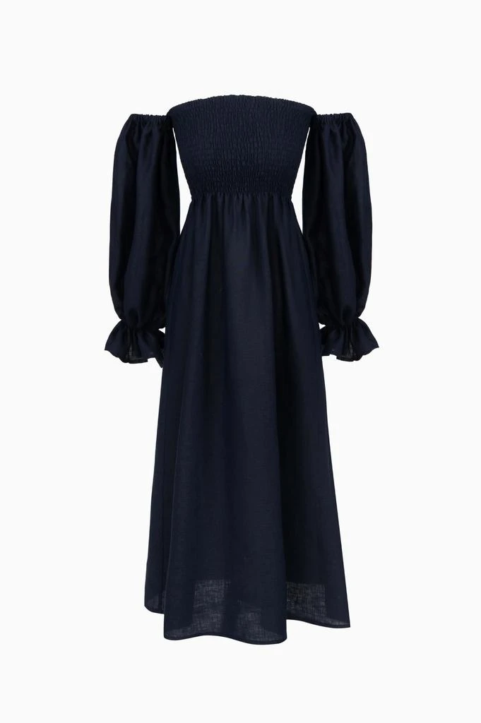 Atlanta Linen Dress in Navy  On Sale Now with Up to 36% Off | Discover  Exclusive Deals & Savings at BeyondStyle  Authentic Sleeper clothing| dresses|women with Limited-Time Discounts, Free Shipping, and