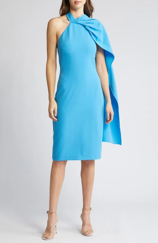 Shop Zion Drape Sleeveless Cocktail Dress on Sale at BeyondStyle