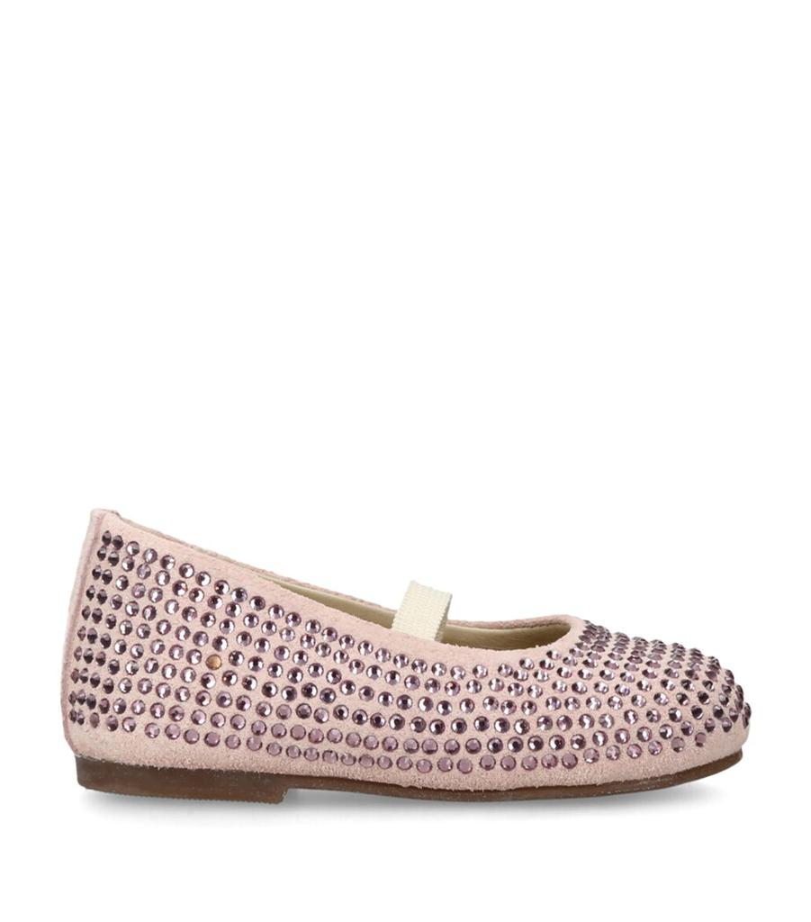 Babywalker Crystal-Embellished Mary Janes