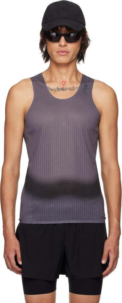 Soar Running Gray Race Tank Top