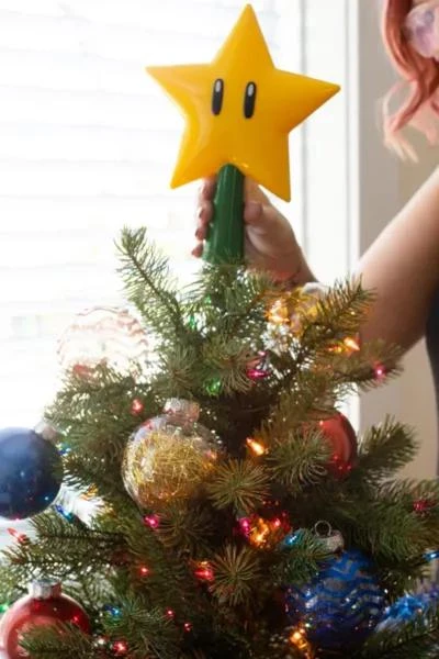 Urban Outfitters Super Mario Bros. 7" Light-Up Holiday Tree Topper 1