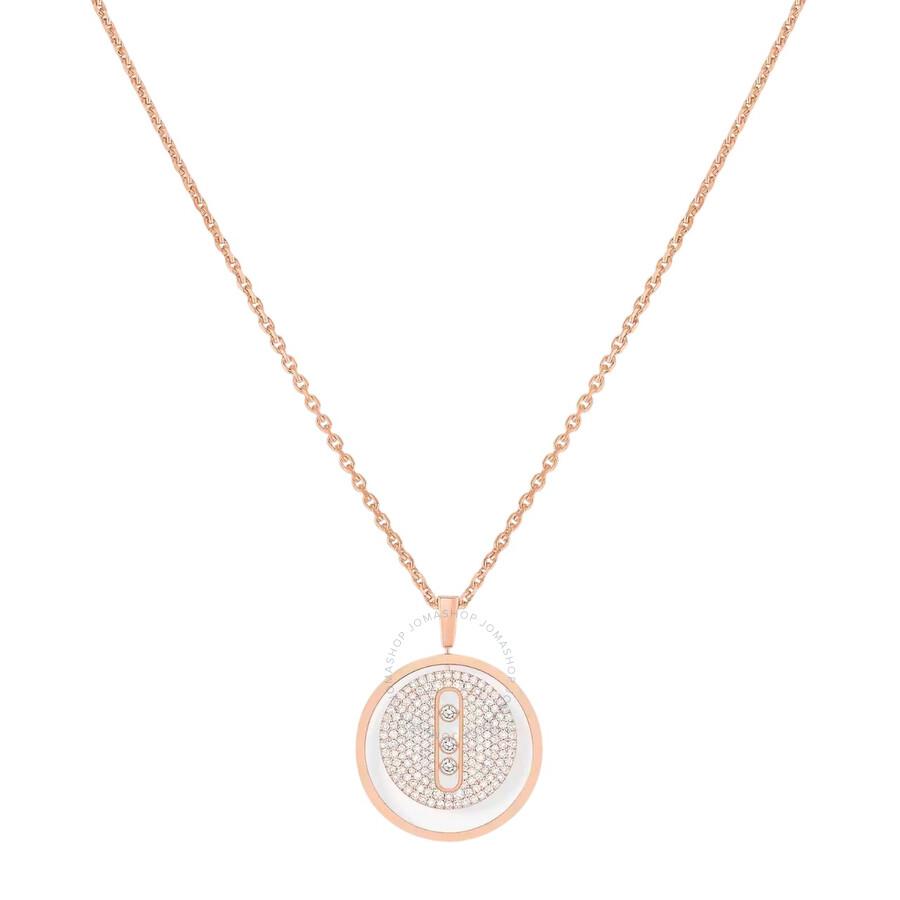 Messika Lucky Move 18k Rose Gold Diamond Necklace