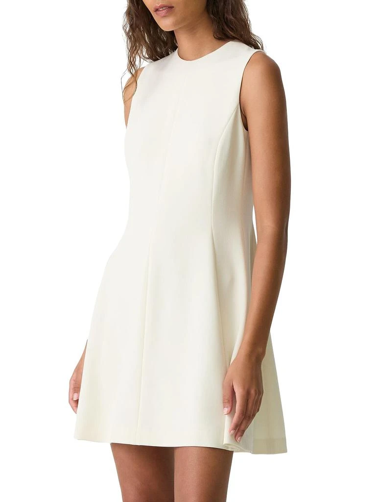 Theory Crêpe Sleeveless Flare Minidress 3