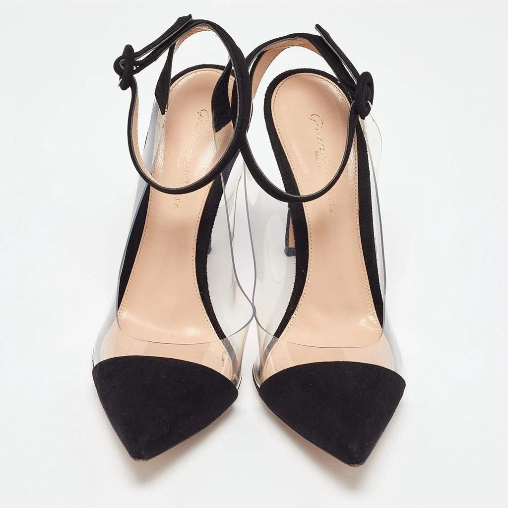 Gianvito Rossi Gianvito Rossi Black PVC and Suede D'orsay Pumps Size 38 3