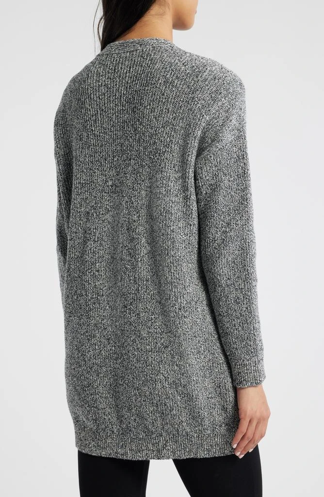 Eileen Fisher V-Neck Cotton Blend Cardigan 2