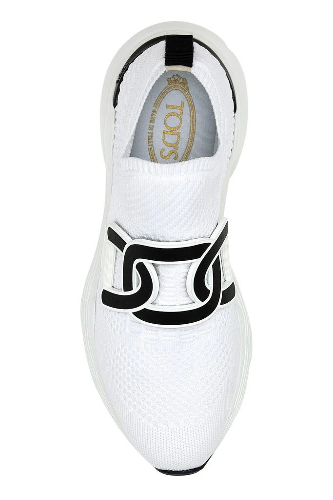 Tod's White fabric Kate slip ons 3