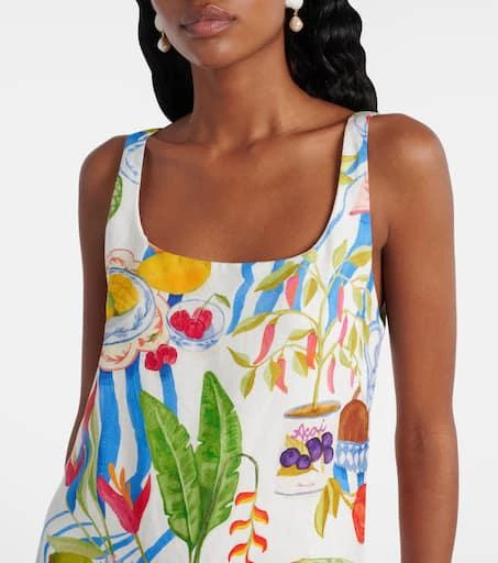 Farm Rio Printed linen minidress 4