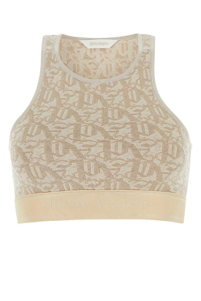 Palm Angels Palm Angels Monogram Jacquard Knitted Bra Top