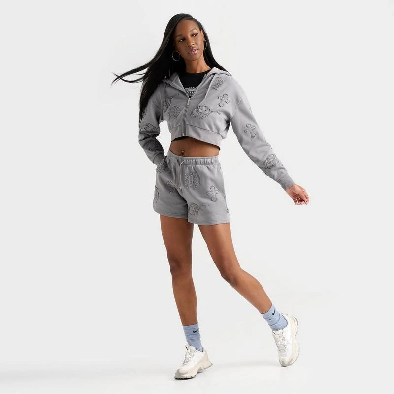 Hoodrich Women's Hoodrich Mist Crop Full-Zip Hoodie 2