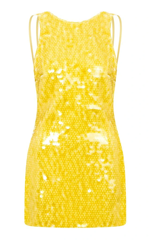 ILA ILA. - Niss Sequined Mini Dress - Yellow - EU 38 - Moda Operandi 1