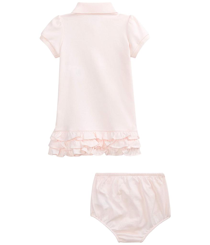 Ralph Lauren Ruffled Polo Dress & Bloomer (Infant)
