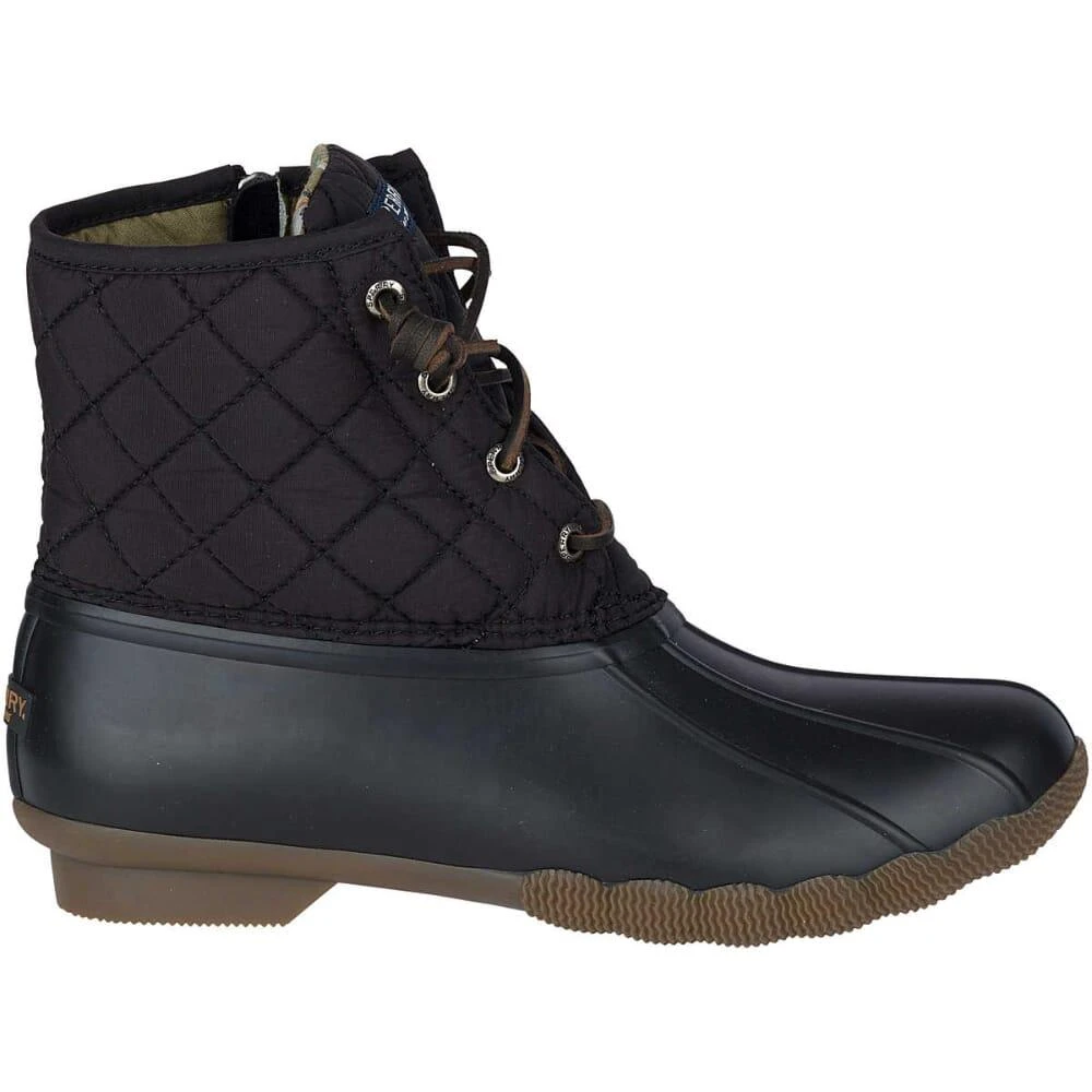 Sperry Sperry Saltwater Quilted Duck Boot Black  STS94063 Women's 1