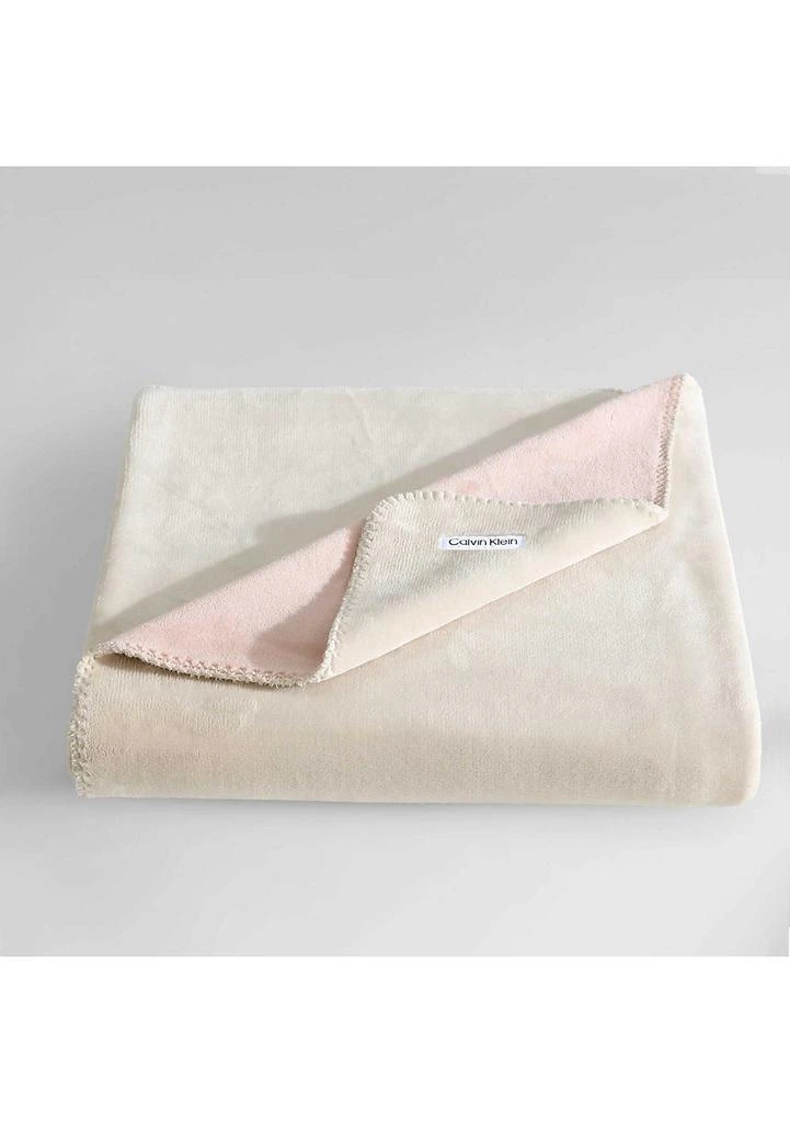 Calvin Klein Modern Reversible Solid Microfiber Throw