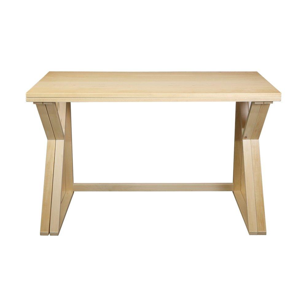 American Trails Aztecs Folding Console to Dining Convertible Table with Solid American Basswood