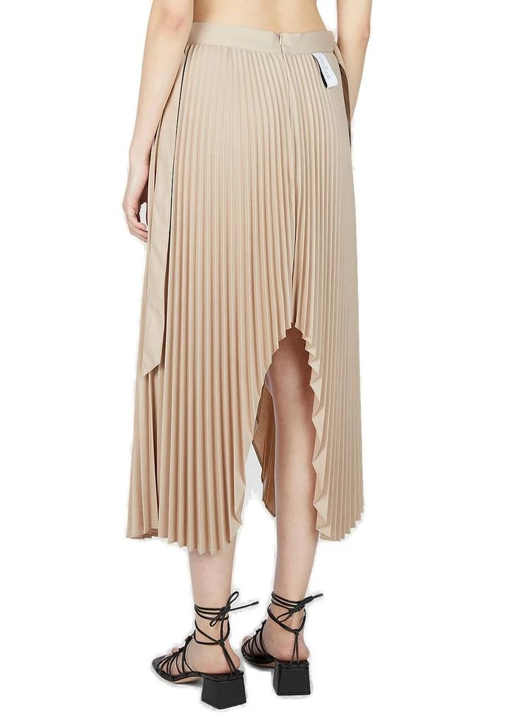 Rokh Rokh Arch Asymmetric Pleated Midi Skirt 2