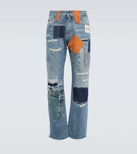 Dolce 
Gabbana Patchwork straight jeans 1