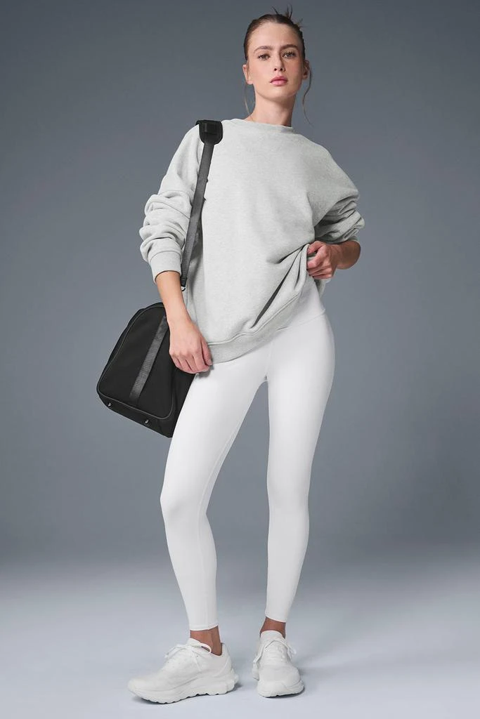 Alo Renown Heavy Weight Crew Neck Pullover - Athletic Heather Grey 4