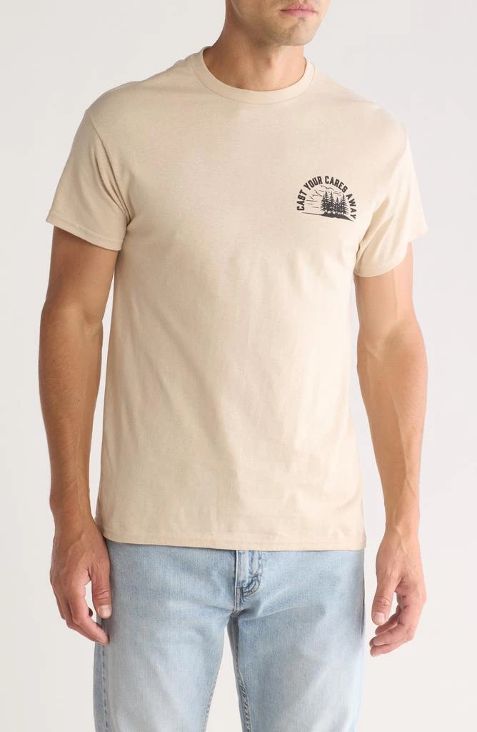 RETROFIT Cast Your Cares Away Cotton Graphic T-Shirt 1