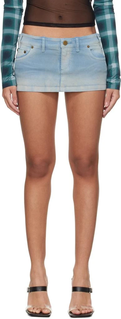 Mowalola Blue MISS SIXTY Edition Denim Miniskirt 1