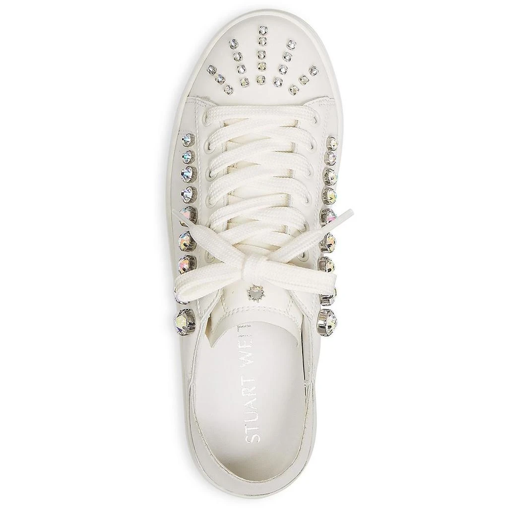 Stuart Weitzman Goldie Shine Convertible Womens Leather Embellished Casual and Fashion Sneakers 3