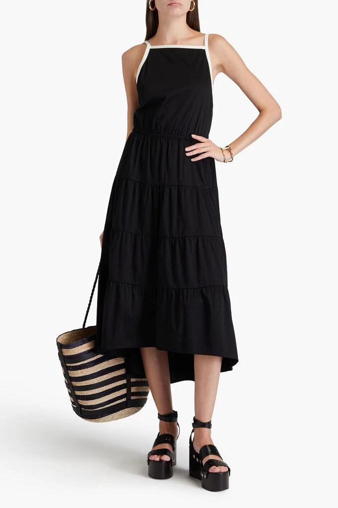 knee length dresses for ladies Aali Tiered Tulle Midi Dress – Ms.Meri Mak