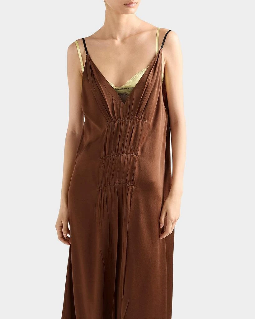 Prada Satin Crepe Midi Slip Dress 4