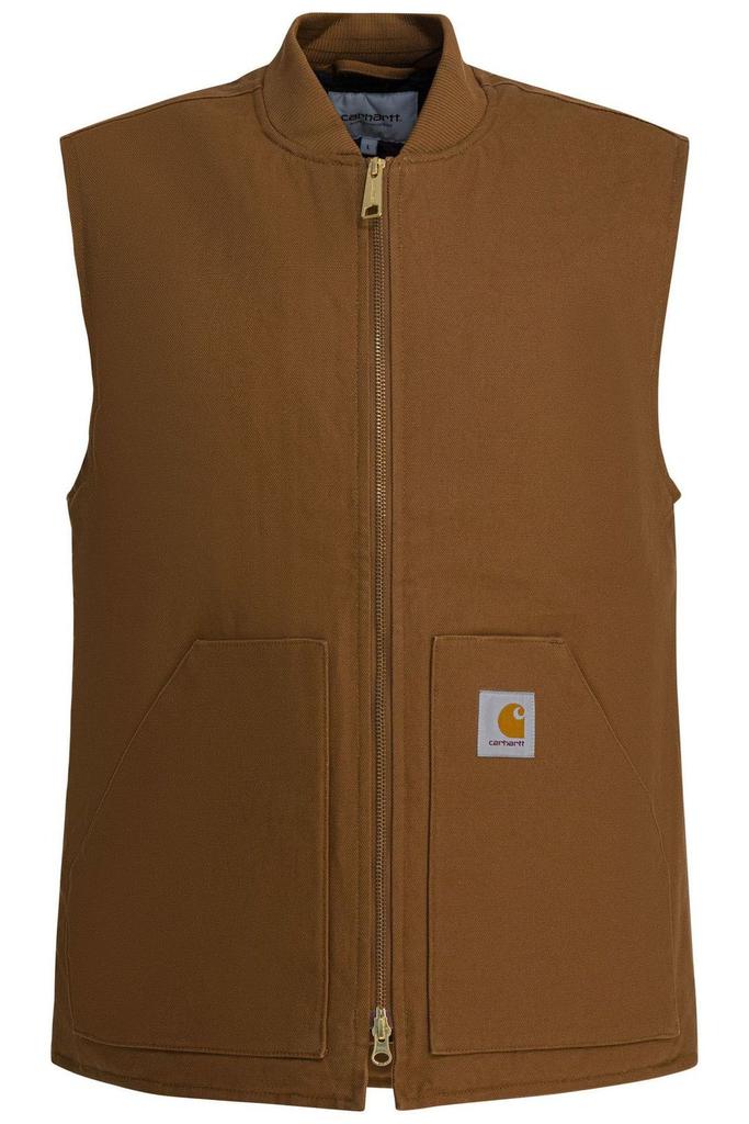 Carhartt WIP Classic Logo Patch Zipped Vest – On Sale Now with Up